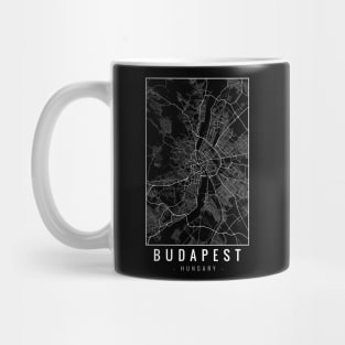 Budapest Hungary Minimalist Map Mug